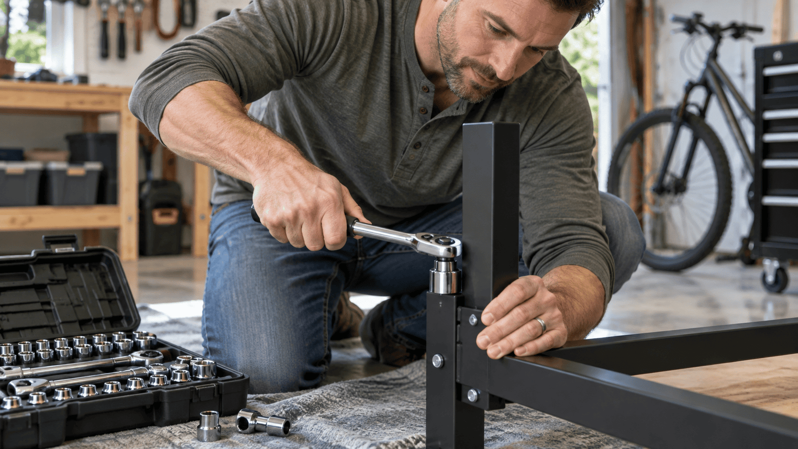 Using a socket set for home maintenance and repair